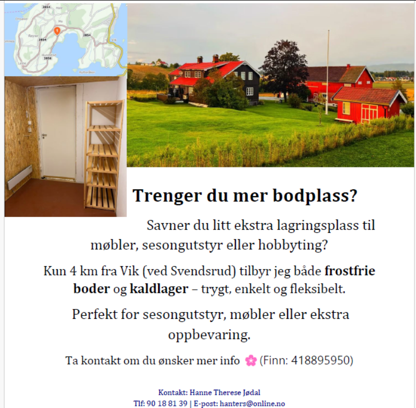 Lagerplass på Nordre Ullern